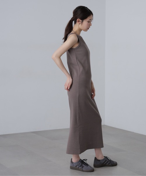 FREE'S MART（フリーズマート）の「◆ボートネックリブタンクトップワンピース（ワンピース・レディース・ネイビー系/ブラック/ブラウン系その他・SMALL/MEDIUM）」の16枚目の写真