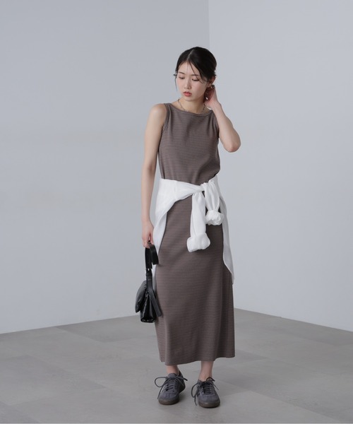 FREE'S MART（フリーズマート）の「◆ボートネックリブタンクトップワンピース（ワンピース・レディース・ネイビー系/ブラック/ブラウン系その他・SMALL/MEDIUM）」の22枚目の写真