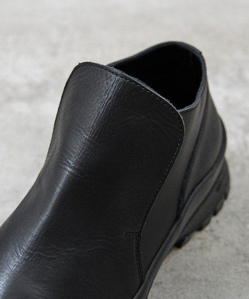 And A(アンドエー)の「PADRONE パドローネ / FRONT GORE BOOTS with 884C Vibram ビブラムソールフロントゴアブーツ 日本製 / PU8840-1104(ブーツ・メンズ・ブラック・42/41/40/43)」の15枚目の写真