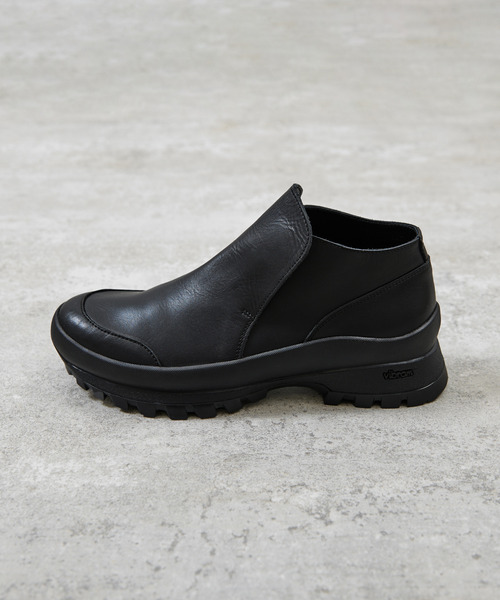 And A(アンドエー)の「PADRONE パドローネ / FRONT GORE BOOTS with 884C Vibram ビブラムソールフロントゴアブーツ 日本製 / PU8840-1104(ブーツ・メンズ・ブラック・42/41/40/43)」の14枚目の写真