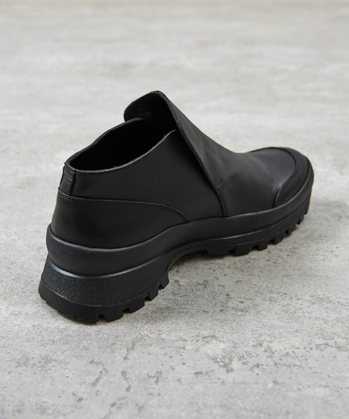 And A(アンドエー)の「PADRONE パドローネ / FRONT GORE BOOTS with 884C Vibram ビブラムソールフロントゴアブーツ 日本製 / PU8840-1104(ブーツ・メンズ・ブラック・42/41/40/43)」の10枚目の写真