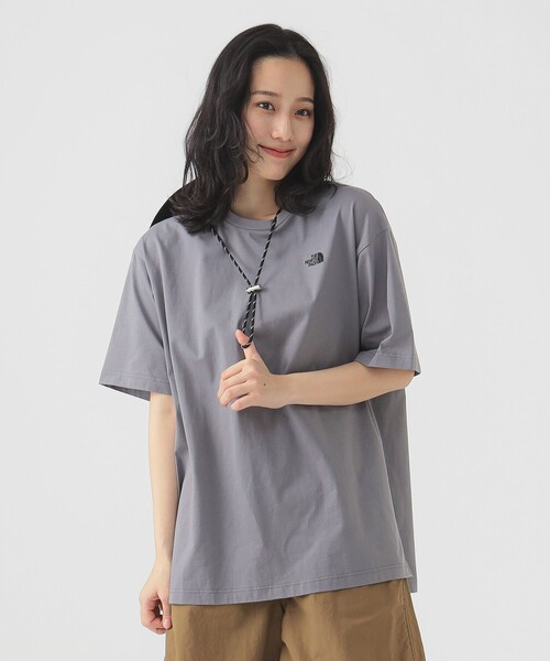 THE NORTH FACE(ザノースフェイス)の「THE NORTH FACE / フラッシュドライ リラックス コットン Tシャツ(Tシャツ/カットソー・レディース・ブラック/ブラック系その他/ホワイト・MEDIUM)」の3枚目の写真