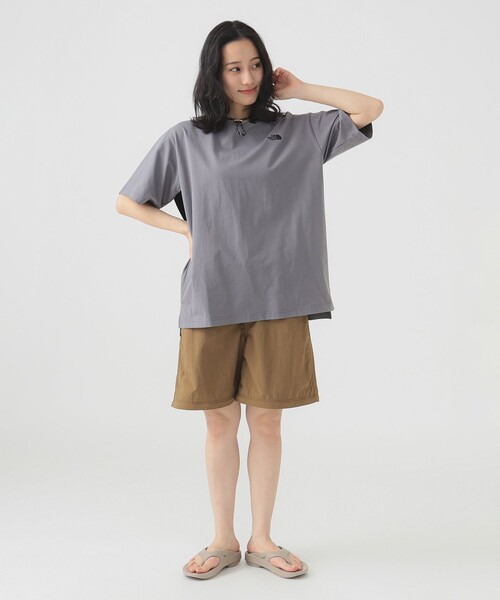 THE NORTH FACE(ザノースフェイス)の「THE NORTH FACE / フラッシュドライ リラックス コットン Tシャツ(Tシャツ/カットソー・レディース・ブラック/ブラック系その他/ホワイト・MEDIUM)」の11枚目の写真