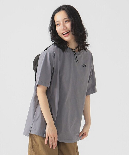 THE NORTH FACE(ザノースフェイス)の「THE NORTH FACE / フラッシュドライ リラックス コットン Tシャツ(Tシャツ/カットソー・レディース・ブラック/ブラック系その他/ホワイト・MEDIUM)」の14枚目の写真
