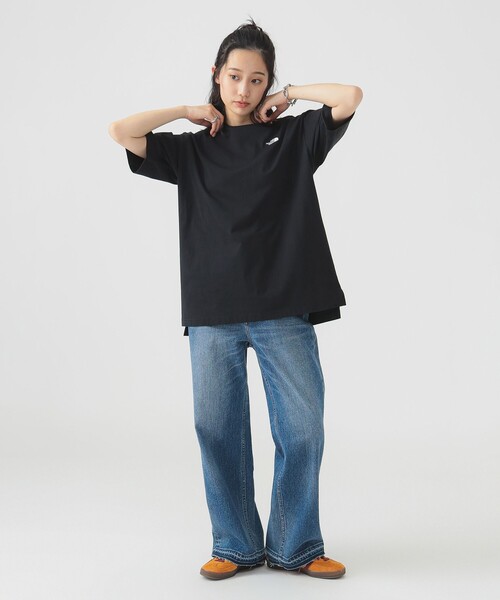 THE NORTH FACE(ザノースフェイス)の「THE NORTH FACE / フラッシュドライ リラックス コットン Tシャツ(Tシャツ/カットソー・レディース・ブラック/ブラック系その他/ホワイト・MEDIUM)」の20枚目の写真