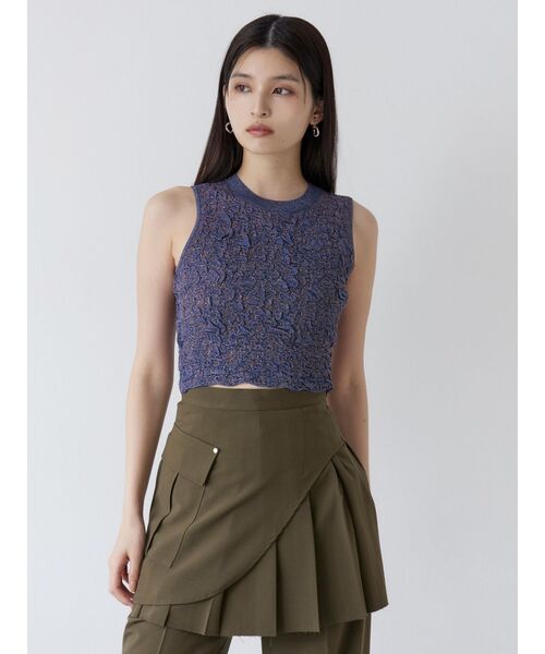 MURUA（ムルーア）の「カットオフアシメプリーツスカート（スカート・レディース・その他1/ブラック/カーキ・1/2）」の15枚目の写真