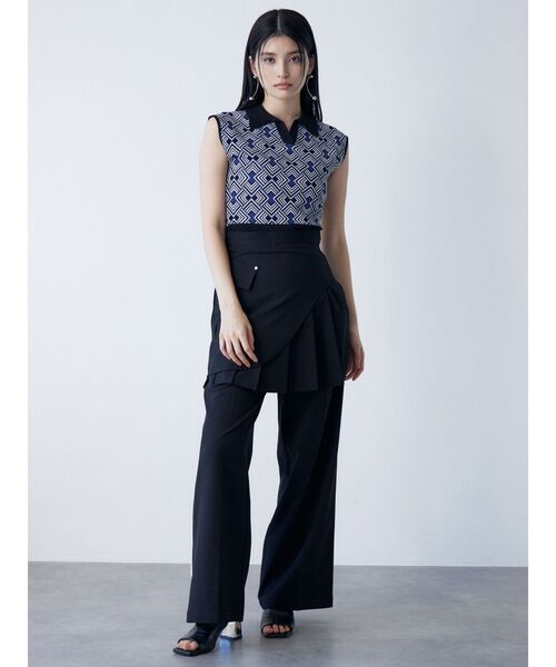 MURUA（ムルーア）の「カットオフアシメプリーツスカート（スカート・レディース・その他1/ブラック/カーキ・1/2）」の19枚目の写真