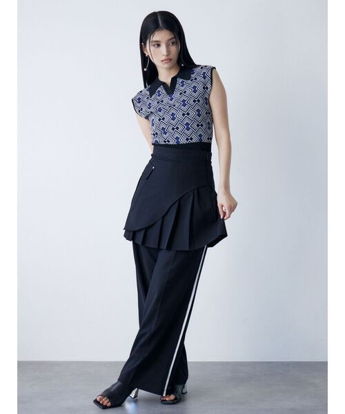 MURUA（ムルーア）の「カットオフアシメプリーツスカート（スカート・レディース・その他1/ブラック/カーキ・1/2）」の20枚目の写真