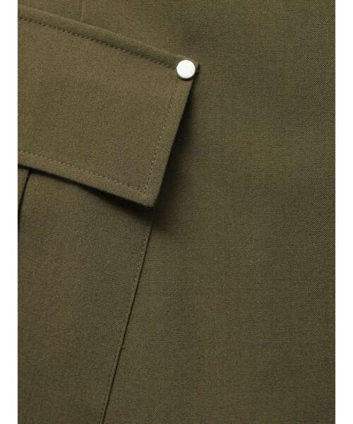 MURUA（ムルーア）の「カットオフアシメプリーツスカート（スカート・レディース・その他1/ブラック/カーキ・1/2）」の4枚目の写真