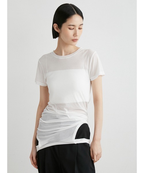 ツイストレイヤードT(Tシャツ)｜トップス｜MIESROHE（ミースロエ