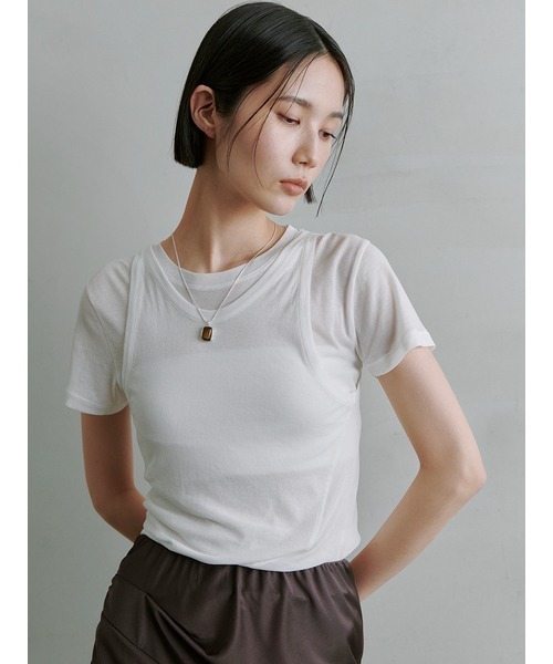 セール】ﾂｲｽﾄﾚｲﾔｰﾄﾞT（Tシャツ/カットソー）｜MIESROHE