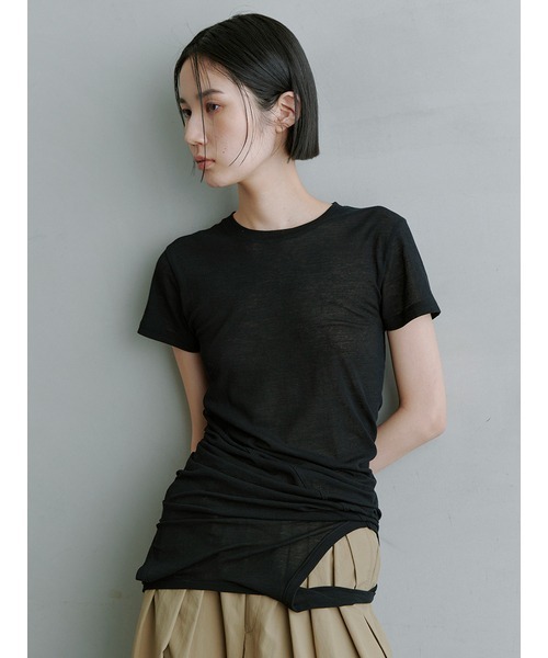ﾂｲｽﾄﾚｲﾔｰﾄﾞT（Tシャツ/カットソー）｜MIESROHE（ミースロエ）の