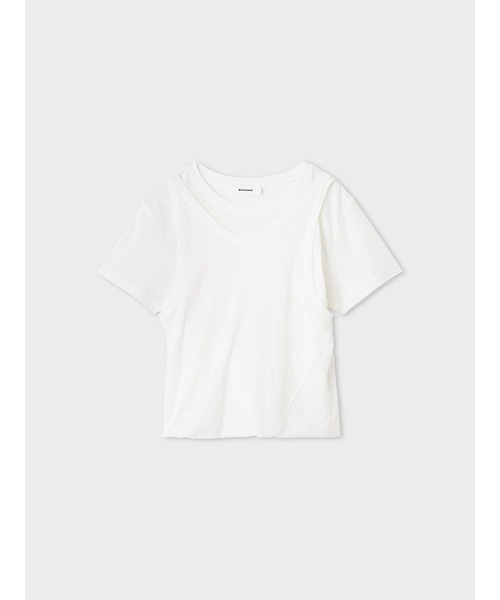 ツイストレイヤードT(Tシャツ)｜トップス｜MIESROHE（ミースロエ