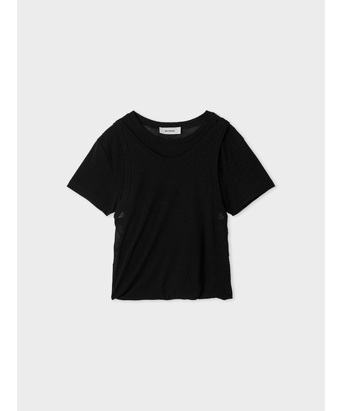 ツイストレイヤードT(Tシャツ)｜トップス｜MIESROHE（ミースロエ