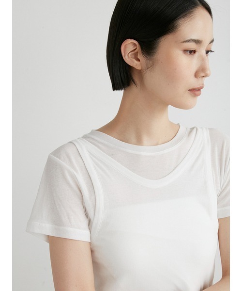 ﾂｲｽﾄﾚｲﾔｰﾄﾞT（Tシャツ/カットソー）｜MIESROHE（ミースロエ）の