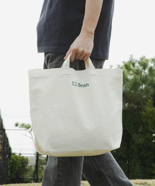 L.L.Bean（エルエルビーン）の「『別注』L.L.Bean×DOORS　Shoulder Strap Tote L（ショルダーバッグ・メンズ・ブラック/ナチュラル/グレー・ONE）」の8枚目の写真