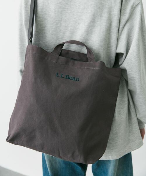 L.L.Bean（エルエルビーン）の「『別注』L.L.Bean×DOORS　Shoulder Strap Tote L（ショルダーバッグ・メンズ・ブラック/ナチュラル/グレー・ONE）」の16枚目の写真