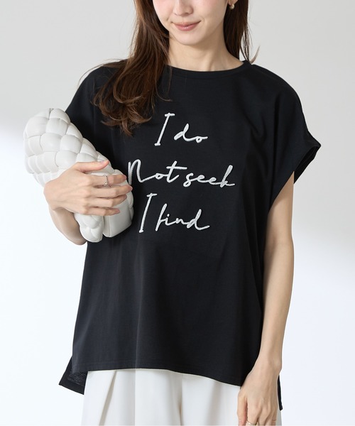 &. NOSTALGIA（アンドドットノスタルジア）の「【ZOZO限定】刺繍ロゴプルオーバー（Tシャツ/カットソー・レディース・ホワイト/ブラック・M）」の11枚目の写真