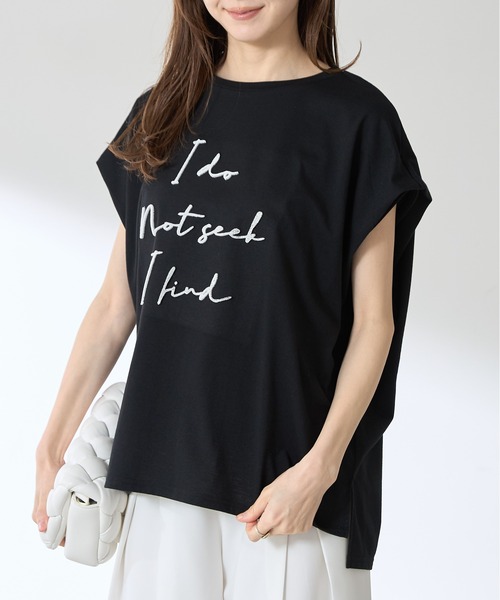 &. NOSTALGIA（アンドドットノスタルジア）の「【ZOZO限定】刺繍ロゴプルオーバー（Tシャツ/カットソー・レディース・ホワイト/ブラック・M）」の12枚目の写真
