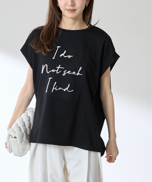 &. NOSTALGIA（アンドドットノスタルジア）の「【ZOZO限定】刺繍ロゴプルオーバー（Tシャツ/カットソー・レディース・ホワイト/ブラック・M）」の13枚目の写真