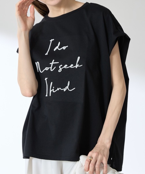&. NOSTALGIA（アンドドットノスタルジア）の「【ZOZO限定】刺繍ロゴプルオーバー（Tシャツ/カットソー・レディース・ホワイト/ブラック・M）」の16枚目の写真