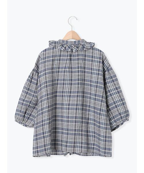セール】【Cross×Linen】フリルブラウス（シャツ/ブラウス