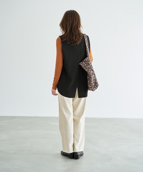 LUXE】前後差テールVネックベスト（ベスト）｜STYLE DELI（スタイル