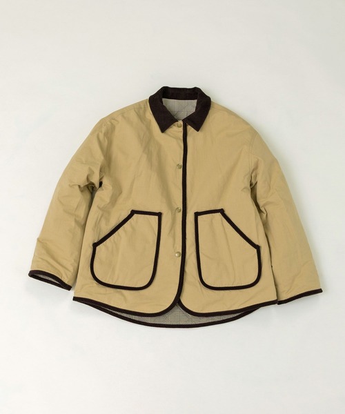 PAR ICI（パーリッシィ）の「EVOダウン リバーシブルハンティングブルゾン（ブルゾン・レディース・ベージュ/ネイビー・FREE）」の16枚目の写真