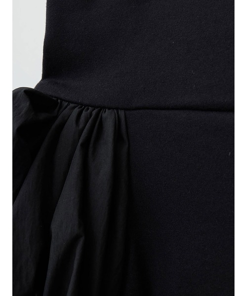 【未使用】HER. オフショルダーボリュームスリーブカットトップス black HER. tシャツ ボリュームスリーブカットトップス レディース