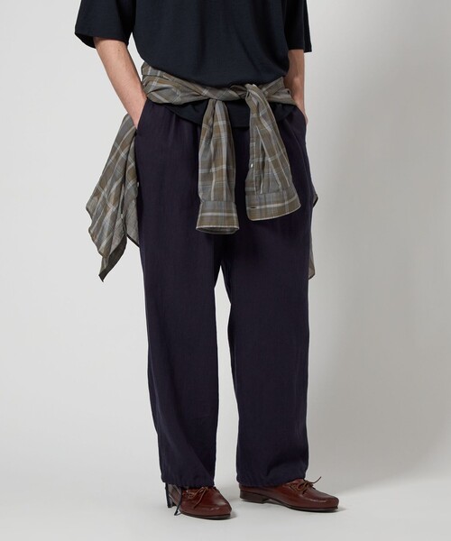 Steven Alan＞バックサテン ジョーゼット イージーパンツ Steven