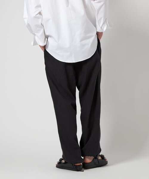 ALAN FLUSSER ブラック リネンパンツ Steven Alan＞ リネン イージー パンツ（その他パンツ）｜Steven