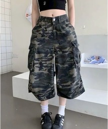 UP START（アップスタート）の「【LAMPOON】迷彩カーゴハーフパンツ（その他パンツ）」