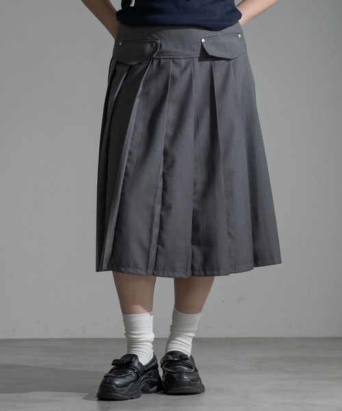 apres jour mignon(アプレジュールミニョン)の「ミドルプリーツスカート【ZOZOTOWN限定アイテム】(スカート・レディース・グレー/グレー系その他/ブラック・フリー/X-LARGE)」の20枚目の写真