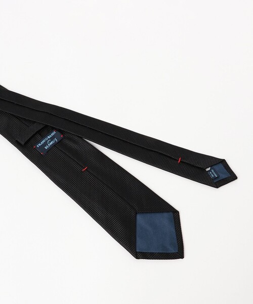 BEAMS F（ビームスエフ）の「FRANCO BASSI / シルク ソリッド ネクタイ（ネクタイ・メンズ・ブラック/ネイビー・ONE SIZE）」の3枚目の写真