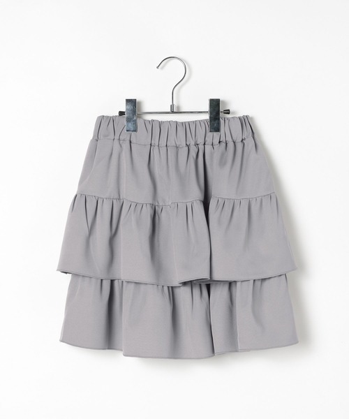 GLOBAL WORK（グローバルワーク）の「フリルミニスカートペチパンツ付き/AND YUA ANY/494838（スカート・キッズ・オフホワイト/グレー・MEDIUM/SMALL）」の9枚目の写真