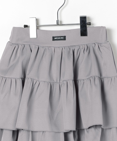 GLOBAL WORK（グローバルワーク）の「フリルミニスカートペチパンツ付き/AND YUA ANY/494838（スカート・キッズ・オフホワイト/グレー・MEDIUM/SMALL）」の8枚目の写真