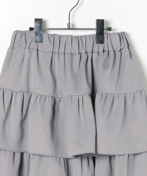 GLOBAL WORK（グローバルワーク）の「フリルミニスカートペチパンツ付き/AND YUA ANY/494838（スカート・キッズ・オフホワイト/グレー・MEDIUM/SMALL）」の7枚目の写真