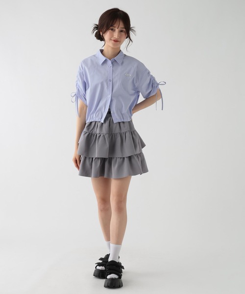 GLOBAL WORK（グローバルワーク）の「フリルミニスカートペチパンツ付き/AND YUA ANY/494838（スカート・キッズ・オフホワイト/グレー・MEDIUM/SMALL）」の20枚目の写真