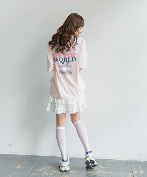 GLOBAL WORK（グローバルワーク）の「フリルミニスカートペチパンツ付き/AND YUA ANY/494838（スカート・キッズ・オフホワイト/グレー・MEDIUM/SMALL）」の15枚目の写真