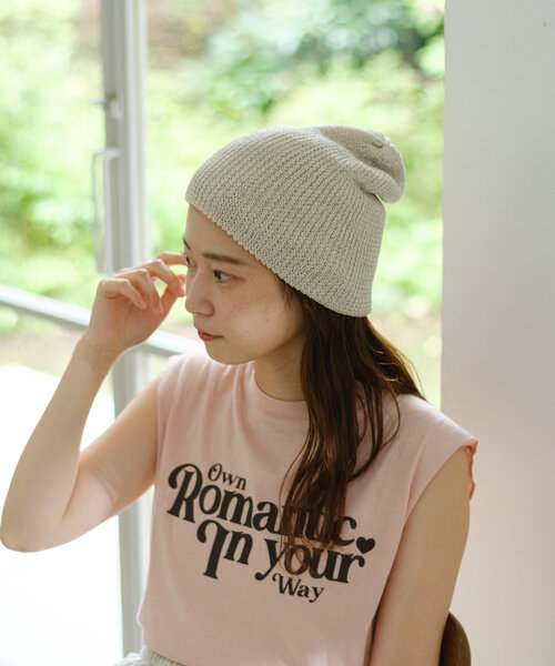 Kastane（カスタネ）の「ラメビーニー（ニットキャップ/ビーニー・レディース・ネイビー/ライトグレー/アイボリー・FREE）」の13枚目の写真
