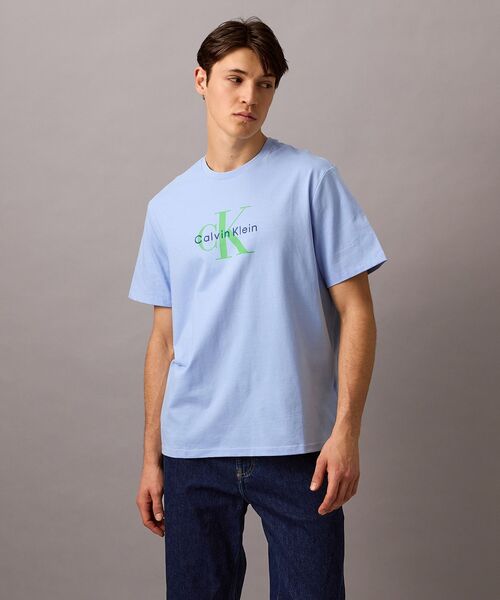 [SALE]   カルバンクライン 大人気Tシャツ セール】【ユニセックス】30s ボックスグラフィックショート