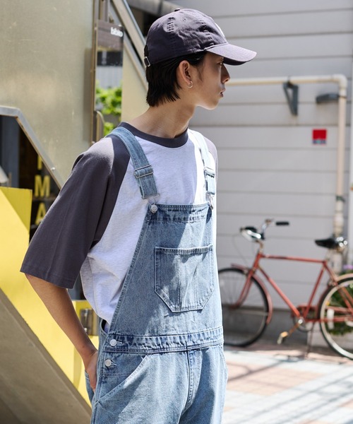 WEGO（ウィゴー）の「WEGO/デニムオーバーオール（サロペット/オーバーオール・メンズ・ブラック系3/スカイブルー・SMALL/MEDIUM）」の5枚目の写真