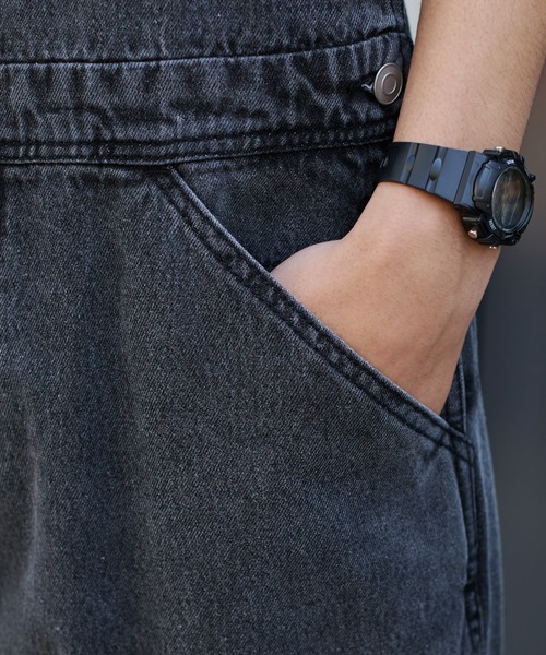 WEGO（ウィゴー）の「WEGO/デニムオーバーオール（サロペット/オーバーオール・メンズ・ブラック系3/スカイブルー・SMALL/MEDIUM）」の12枚目の写真