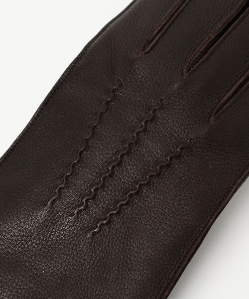 BEAMS HEART(ビームスハート)の「ディアスキン グローブ(手袋・メンズ・ダークブラウン/ブラック・ONE SIZE)」の8枚目の写真