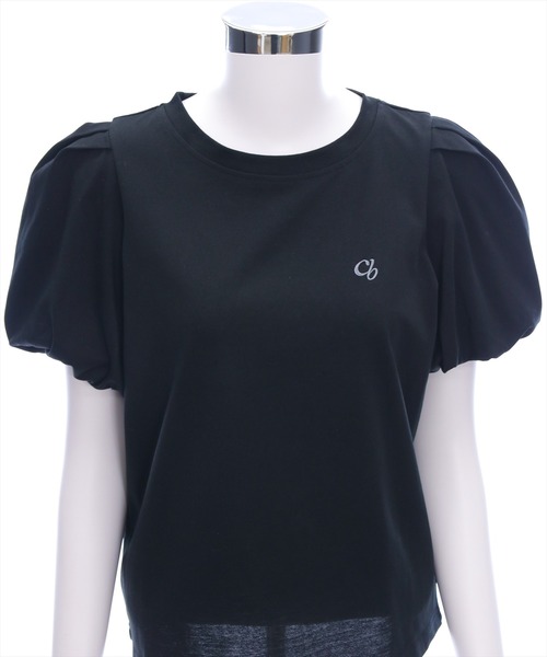 CLEAR BASIC（クリアベーシック）の「袖バルーンワンポイント刺繍Tシャツ[着回し力抜群 大人 カジュアル]≪SS新作≫（Tシャツ/カットソー・レディース・ブラック/オフホワイト/ミント/チャコールグレー・F）」の15枚目の写真