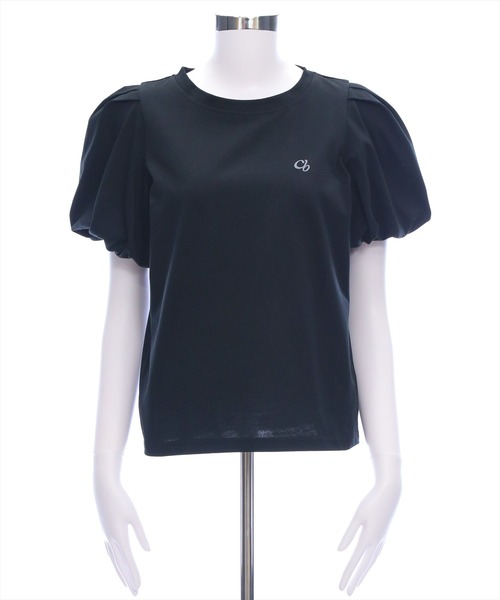 CLEAR BASIC（クリアベーシック）の「袖バルーンワンポイント刺繍Tシャツ[着回し力抜群 大人 カジュアル]≪SS新作≫（Tシャツ/カットソー・レディース・ブラック/オフホワイト/ミント/チャコールグレー・F）」の20枚目の写真