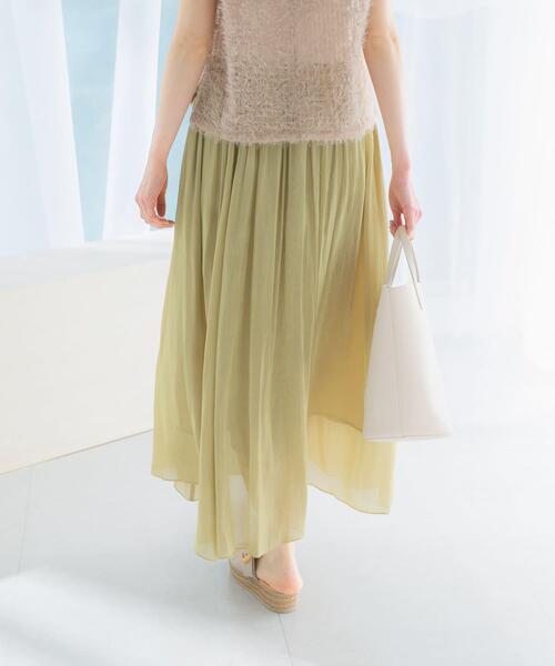 セール】グロッシーギャザーフレアスカート（スカート）｜URBAN