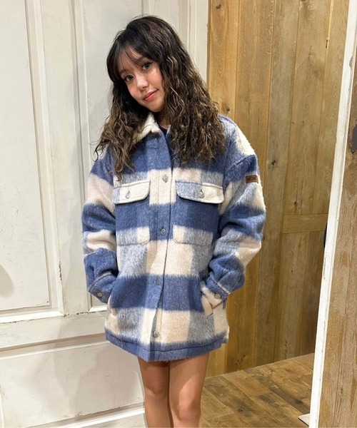 ROXY フード付きチェック柄ジャケット フード付きチェック柄ジャケット - レディッシュ | ZARA Japan / 日本