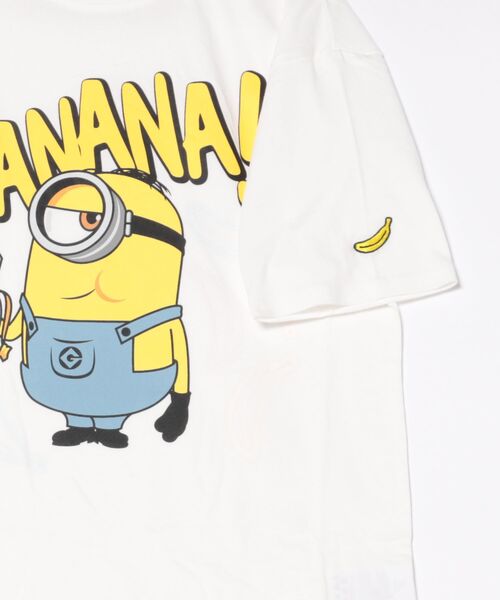 MINIONS（ミニオンズ）の「【綿100％】 親子お揃い ミニオン マジック Tシャツ 0457A（Tシャツ/カットソー・レディース・ホワイト・M/L/S）」の3枚目の写真