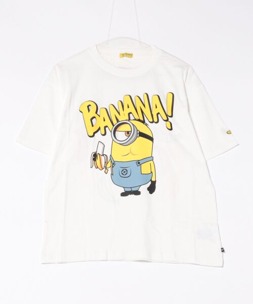 MINIONS（ミニオンズ）の「【綿100％】 親子お揃い ミニオン マジック Tシャツ 0457A（Tシャツ/カットソー・レディース・ホワイト・M/L/S）」の4枚目の写真